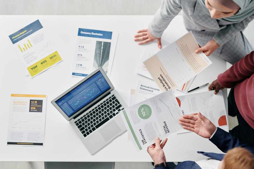 Person working in a professional environment